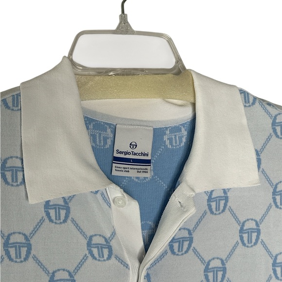 Rare HTF Sergio Tacchini Sweater Polo L - Picture 4 of 5